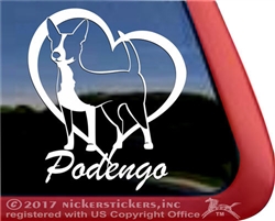 Portuguese Podengo Dog Window Decal