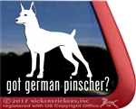 German Pinscher Window Decal