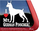 German Pinscher Window Decal