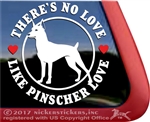 German Pinscher Window Decal