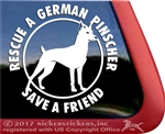 German Pinscher Window Decal