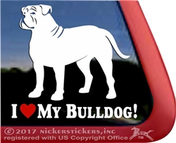 American Bulldog Window Decal