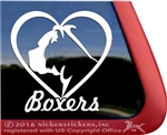 Boxer Love Dog Decal Sticker Car Auto Window iPad