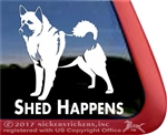 Norwegian Elkhound Dog Vinyl Car Truck RV Tablet Decal Sticker