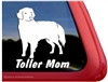 Toller Mom Nova Scotia Duck Tolling Retriever Dog iPad Car Window Decal Sticker