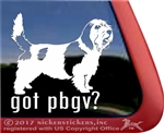Petit Basset Griffon Vendeen Dog Car Truck RV Window Decal Sticker
