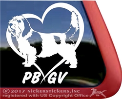 Petit Basset Griffon Vendeen Dog Car Truck RV Window Decal Sticker