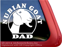 Nubian Goat Window Decal