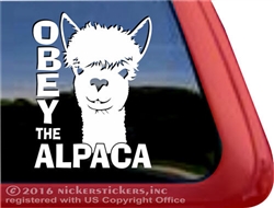 Alpaca Car Truck RV Window Decal Sticker