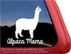 Suri Alpaca Car Truck RV Window Decal Sticker