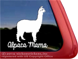 Suri Alpaca Car Truck RV Window Decal Sticker