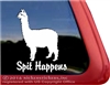 Suri Alpaca Car Truck RV Window Decal Sticker