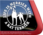 Rat Terrier Window Decal