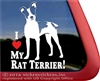 Rat Terrier Window Decal