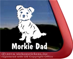 Morkie Dog Car Truck RV Window Decal Sticker