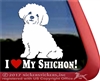 I Love My Teddy Bear Shichon Zuchon Dog Car Truck RV Window Decal Sticker