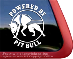 Weight Pulling Pit Bull Power Car Truck RV Vinyl Window Decal Sticker