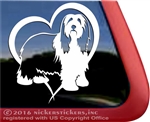 Bearded Collie Dog Beardie Vinyl iPad Car Truck RV Window Decal Sticker