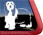 Bearded Collie Dog Beardie Vinyl iPad Car Truck RV Window Decal Sticker