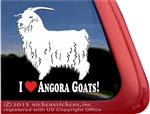 Angora Goat Window Decal