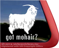 Angora Goat Window Decal