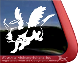 Custom Basset Hound Chasing a Ball Dog iPad Car Truck RV Window Decal Sticker