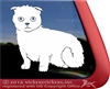 Custom Scottish Fold Scottish Kilt Window Decal