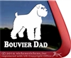 Bouvier Dad Bouvier des Flandres Dog Car Truck RV Window Decal Sticker