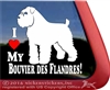 I Love My Bouvier des Flandres Dog Car Truck RV Window Decal Sticker