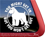 Bouvier des Flandres Guard Dog Car Truck RV Window Decal Sticker