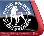 Service Dog Cane Corso Car Truck RV Window Decal Sticker