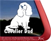 Cavalier Cavalier King Charles Spaniel Dog Car Truck RV Window Decal Sticker