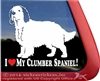 Clumber Spaniel Gun Dog Car Truck RV Window Decal Sticker