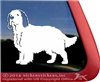 Custom Clumber Spaniel Dog Car Truck RV Window Decal Sticker