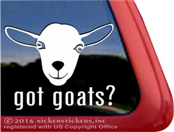 Nigerian Dwarf Goats Car Truck RV Window Decal