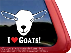 Nigerian Dwarf Goats Car Truck RV Window Decal