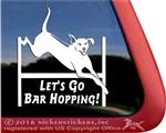 Rhodesian Ridgeback Agility Dog Window Decal Sticker