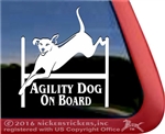 Rhodesian Ridgeback Agility Dog Window Decal Sticker