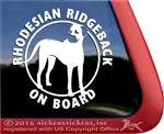 Rhodesian Ridgeback Dog Window Decal