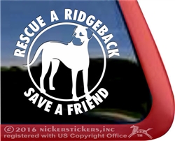 Rhodesian Ridgeback Dog Window Decal