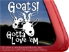 Nigerian Dwarf Goats Car Truck RV Window Decal