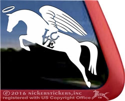 Custom Hunter Jumper Horse Trailer RV Truck Car Window Decal Sticker