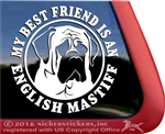 English Mastiff Dog Car Truck RV iPad Window Decal Sticker