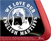 If It's Not an English Mastiff, It's Just a Dog Car Truck RV iPad Window Decal Sticker