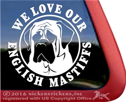 If It's Not an English Mastiff, It's Just a Dog Car Truck RV iPad Window Decal Sticker