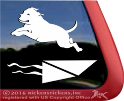 American Pit Bull Terrier Dock Dog Car Truck RV Window Decal Sticker