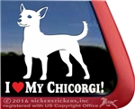 Chicorgi Dog iPad Car Truck RV Window Decal Sticker