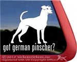 German Pinscher Window Decal