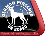 German Pinscher Window Decal