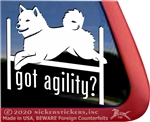 Shiba Inu Agility Dog Window Decal